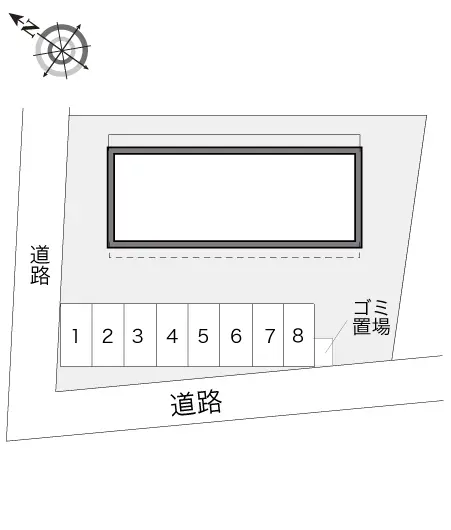 ★手数料０円★鎌ケ谷市くぬぎ山５丁目　月極駐車場（LP）